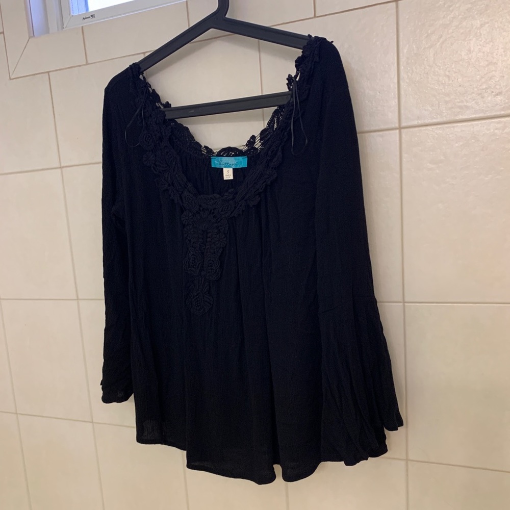 Flowy black blouse